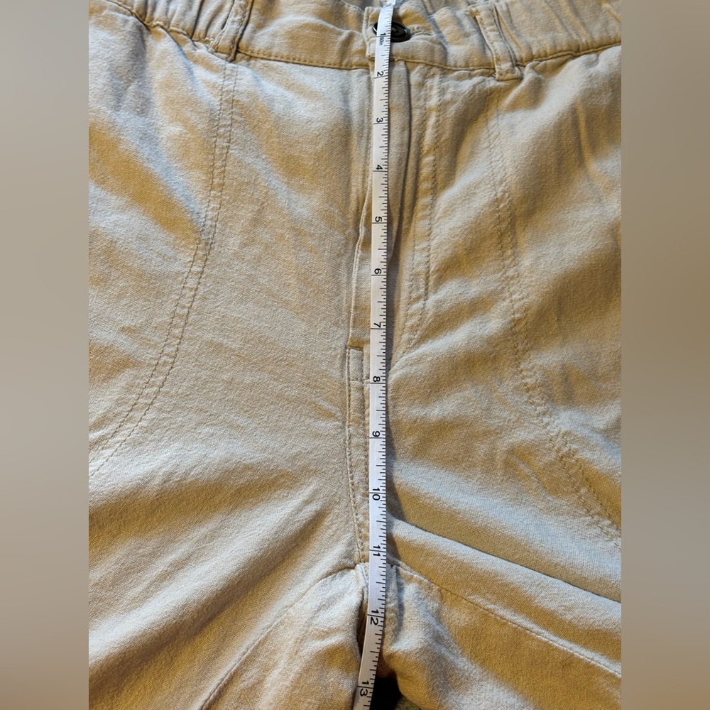 Pilcro Anthropologie Women’s Small Botanical Slim Linen Beach Cargo Pants - Picture 13 of 15